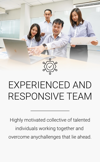 EXPERIENCED AND RESPONSIVE TEAM